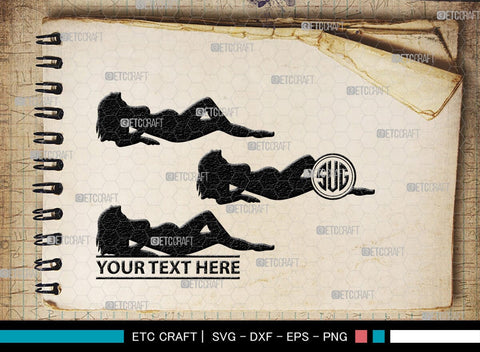 Pregnant Woman Monogram, Pregnant Woman Silhouette, Pregnant Woman SVG, Pregnant Lady Svg, Pregnancy Svg, Pregnant Mom Svg, SB00397 SVG ETC Craft 