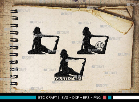 Pregnant Woman Monogram, Pregnant Woman Silhouette, Pregnant Woman SVG, Pregnant Lady Svg, Pregnancy Svg, Pregnant Mom Svg, SB00397 SVG ETC Craft 