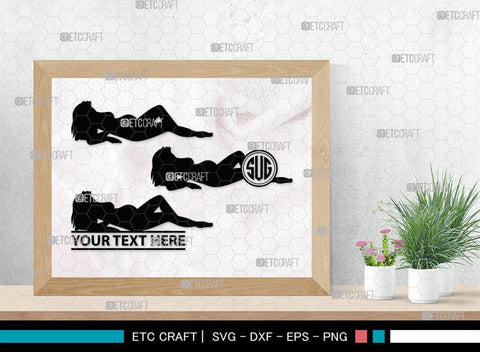 Pregnant Woman Monogram, Pregnant Woman Silhouette, Pregnant Woman SVG, Pregnant Lady Svg, Pregnancy Svg, Pregnant Mom Svg, SB00397 SVG ETC Craft 