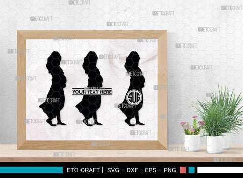 Pregnant Woman Monogram, Pregnant Woman Silhouette, Pregnant Woman SVG, Pregnant Lady Svg, Pregnancy Svg, Pregnant Mom Svg, SB00397 SVG ETC Craft 