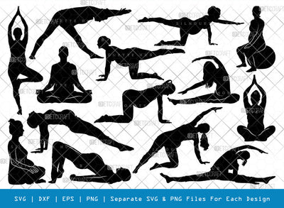 Pregnant Yoga Mom SVG, Pregnant Yoga Mom Silhouette, Pregnant Svg, Yoga Svg, Yoga Women Svg, Gym Svg, Pregnant Yoga Mom Bundle SVG ETC Craft 
