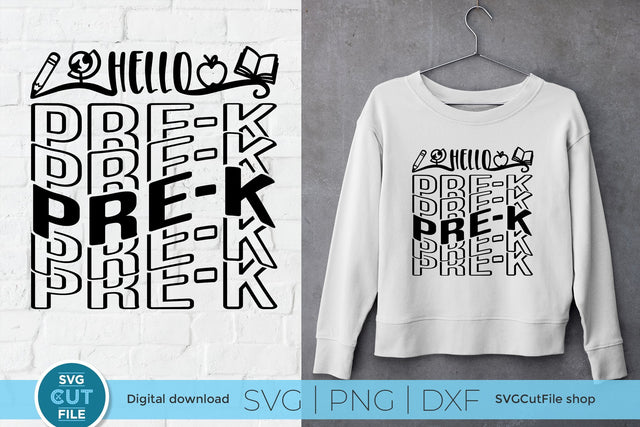 PreK svg - a Pre-K svg for teacher / Pre-Kindergarten SVG SVG Cut File 