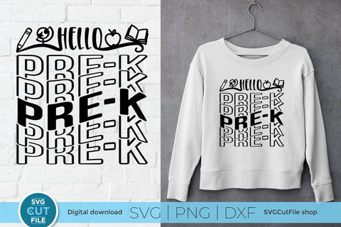 PreK svg - a Pre-K svg for teacher / Pre-Kindergarten SVG SVG Cut File 