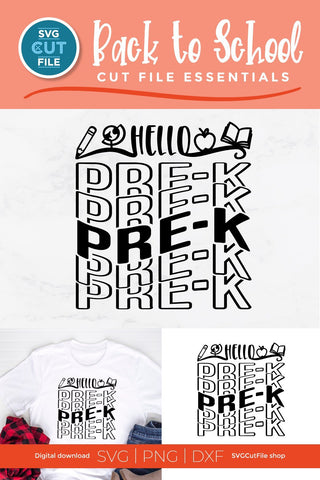 PreK svg - a Pre-K svg for teacher / Pre-Kindergarten SVG SVG Cut File 