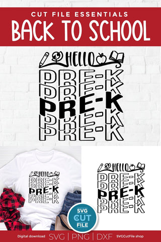 PreK svg - a Pre-K svg for teacher / Pre-Kindergarten SVG SVG Cut File 
