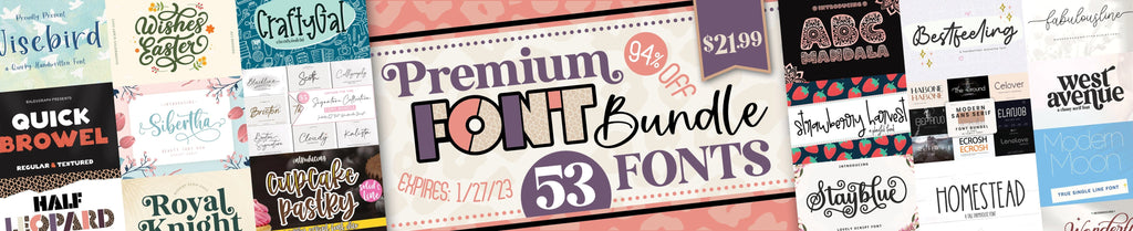 Premium Font Bundle - So Fontsy