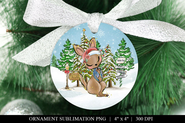 Premium Kangaroo Ornament For Sublimation Sublimation BijouBay 