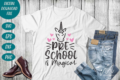 preschool is magical svg, unicorn teacher t shirt svg.Kindergarten Teacher Svg, Cool Teacher T-shirt svg, Cut files, Funny Teacher Svg SVG Isabella Machell 