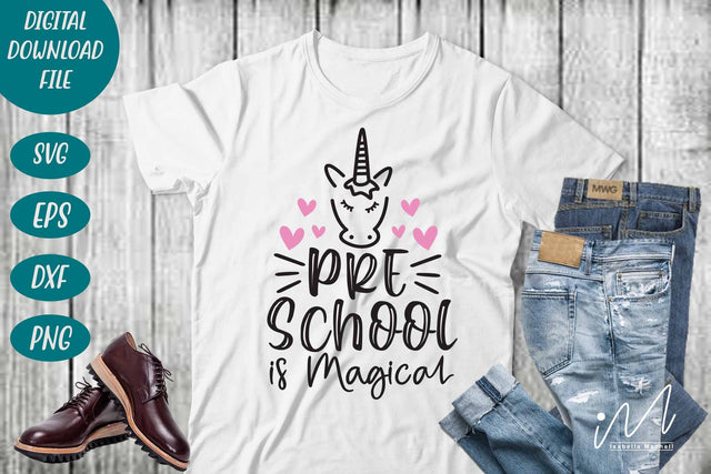 preschool is magical svg, unicorn teacher t shirt svg.Kindergarten Teacher Svg, Cool Teacher T-shirt svg, Cut files, Funny Teacher Svg SVG Isabella Machell 