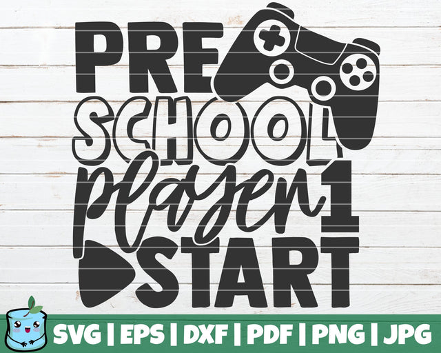 Preschool Player 1 Start SVG MintyMarshmallows 