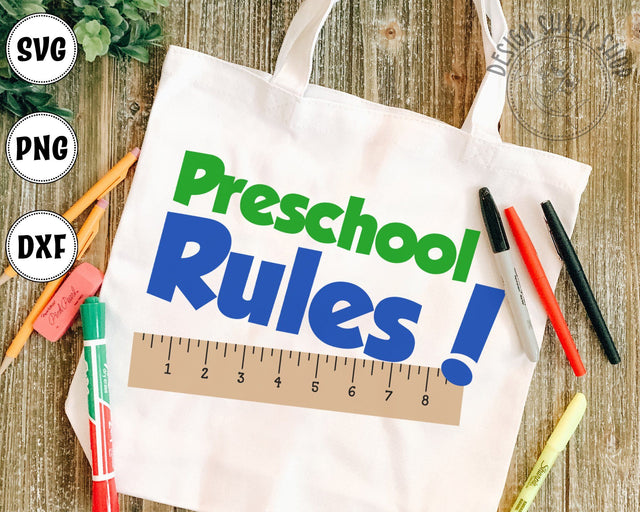 Preschool Rules SVG Design Shark 
