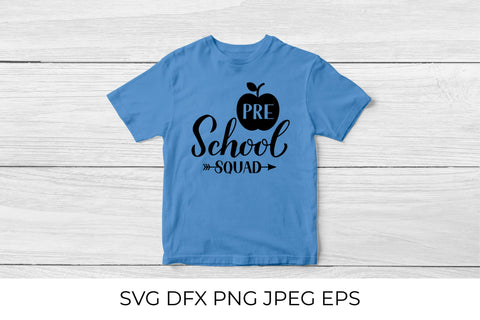 Preschool squad lettering. First day of school SVG SVG LaBelezoka 