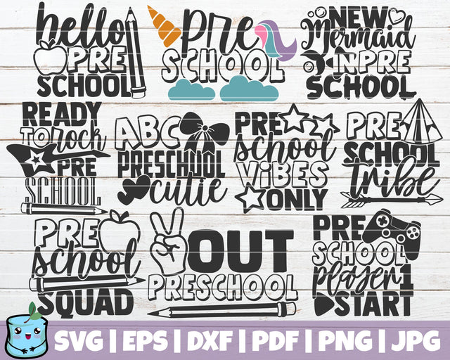 Preschool SVG Bundle SVG MintyMarshmallows 