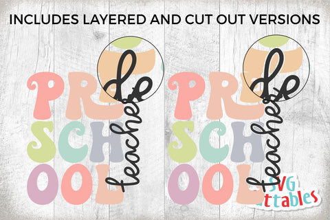 Preschool Teacher svg - Preschool Cut File - Teacher svg - dxf - eps - png - Cut File - Silhouette - Cricut - Digital Download SVG Svg Cuttables 