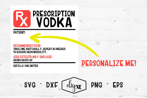 Prescription Label Bundle SVG DIYxe Designs