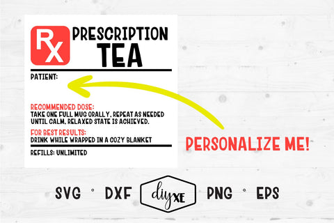 Prescription Label Bundle SVG DIYxe Designs