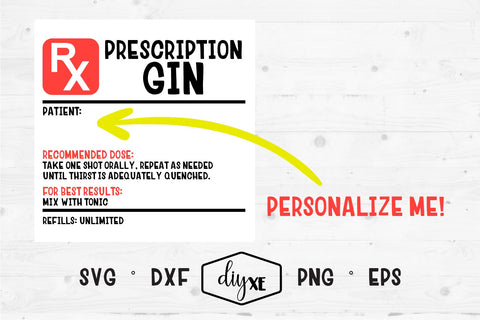 Prescription Label Bundle SVG DIYxe Designs