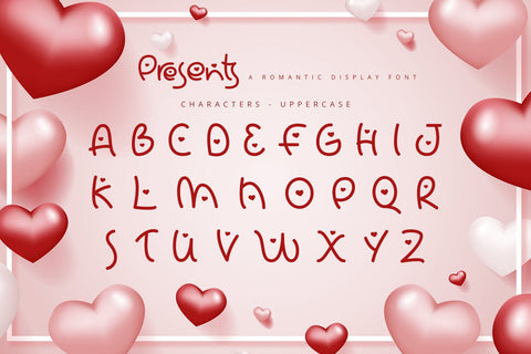 Presents - Romantic Display Font Font Alpaprana Studio 