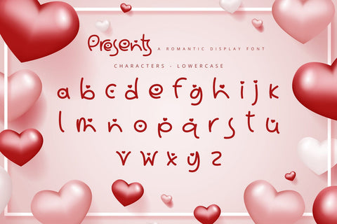 Presents - Romantic Display Font Font Alpaprana Studio 