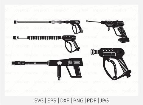 Pressure Washer Gun svg, Pressure Washing Vector, Pressure Washer Gun Monogram, Pressure Washing Logo svg, Power Washing Gun SVG Dinvect 