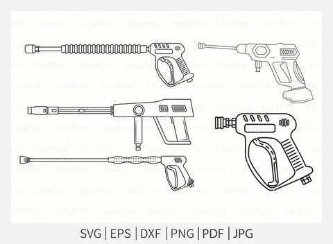 Pressure Washer Gun svg, Pressure Washing Vector, Pressure Washer Gun Monogram, Pressure Washing Logo svg, Power Washing Gun SVG Dinvect 