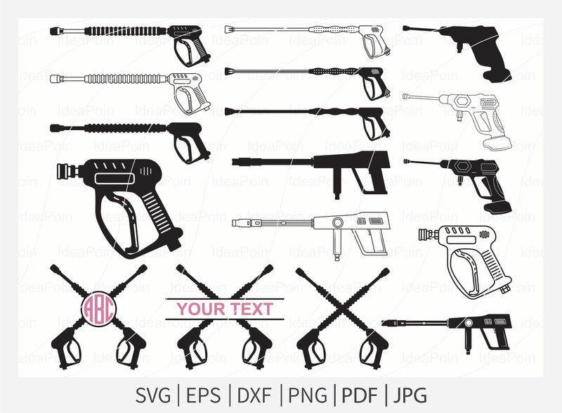 Pressure Washer Gun svg, Pressure Washing Vector, Pressure Washer Gun