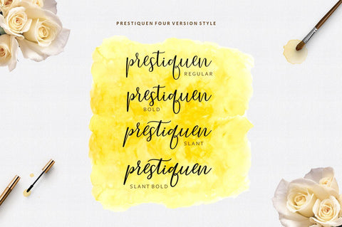 Prestiquen Script Font Megatype 