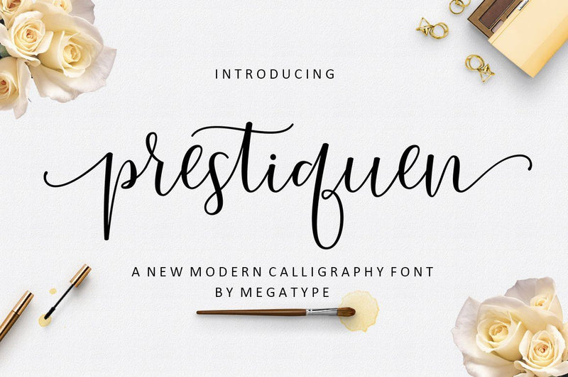 Prestiquen Script Font Megatype 