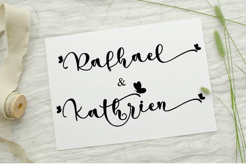 Pretty Butterfly Font Letterara 