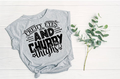 Pretty eyes and chubby thighs, baby SVG SVG DESIGNISTIC 