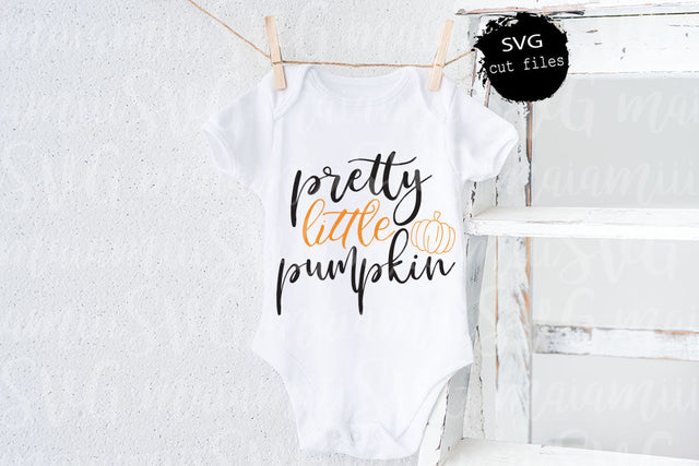 Pretty Little Pumpkin Svg, Girl Litte Pumpkin, Funny Fall Shirt Svg, Halloween Little Pumpkin, Pumpkin Patch Svg SVG MaiamiiiSVG 