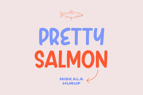 Pretty Salmon - a Display Font Font nhfonts 