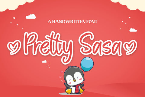 Pretty Sasa Handwritten Font Font Paily Studio 