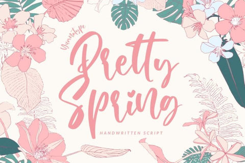 Pretty Spring Font yumnatype 