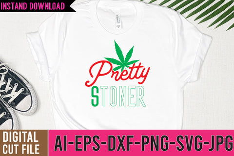 Pretty Stoned SVG Cut File SVG BlackCatsMedia 