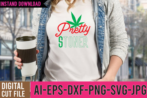 Pretty Stoned SVG Cut File SVG BlackCatsMedia 