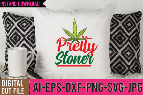 Pretty Stoner SVG Cut File SVG BlackCatsMedia 