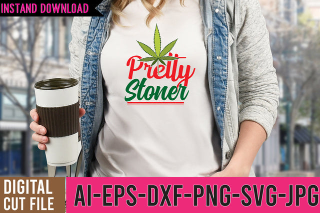 Pretty Stoner SVG Cut File SVG BlackCatsMedia 