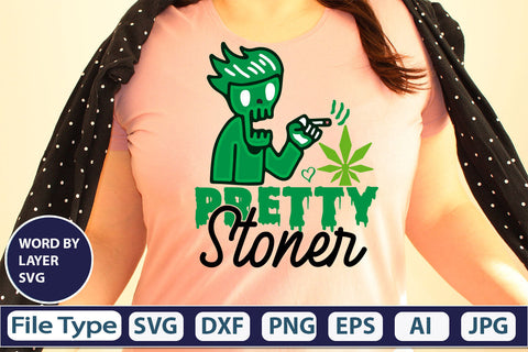 Pretty Stoner SVG Cut File SVG DesignPlante 503 