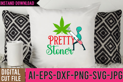 Pretty Stoner SVG Design, Weed SVG Design,Cannabis SVG Design, Weed SVG | Canna SVG BlackCatsMedia 