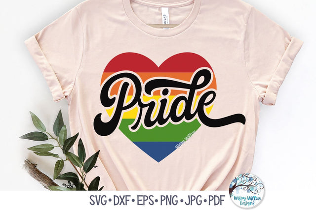Pride Heart SVG SVG Wispy Willow Designs 