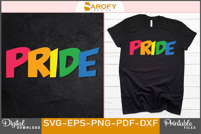 Pride LGBTQ funny rainbow gay pride month vector pride lovers SVG Sarofydesign 