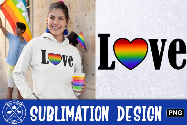 PRIDE LOVE Sublimation Design Sublimation Last Frontier Design Co. 