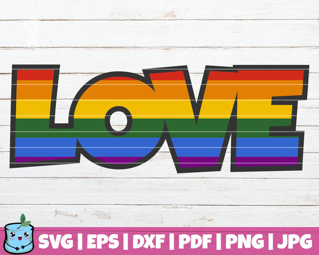 Pride Love SVG MintyMarshmallows 