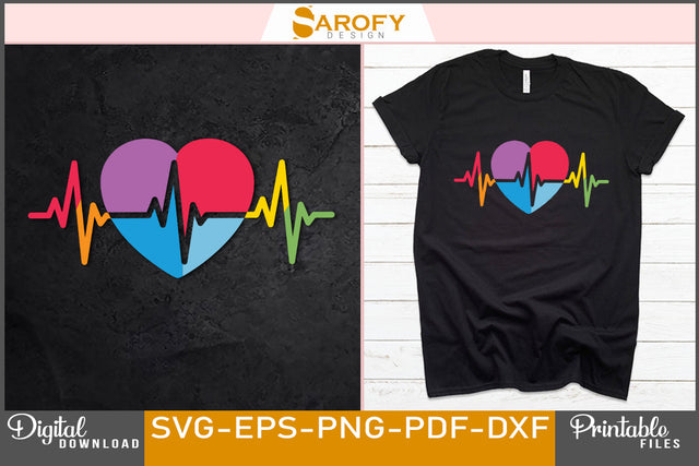 Pride month LGBTQ gay lover rainbow vector SVG SVG Sarofydesign 