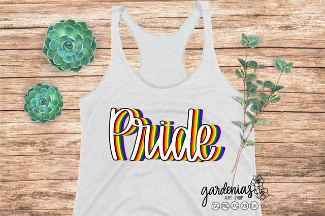 Pride Rainbow SVG SVG Gardenias Art Shop 