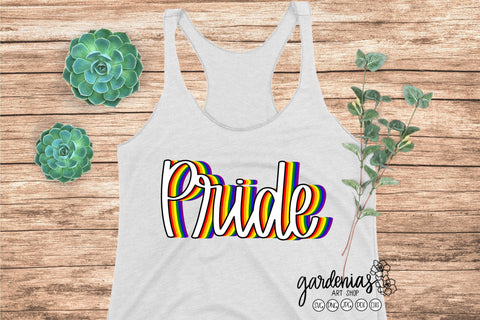 Pride Rainbow SVG SVG Gardenias Art Shop 