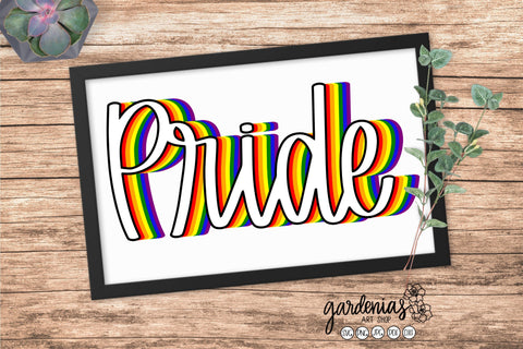 Pride Rainbow SVG SVG Gardenias Art Shop 