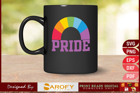 Pride rainbow vector retro LGBTQ gay pride month SVG, Pride SVG, Gay lover SVG SVG Sarofydesign 