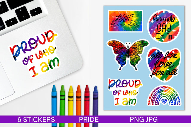 Pride Sticker Bundle | LGBTQ Printable Stickers Sublimation Pfiffen's World 